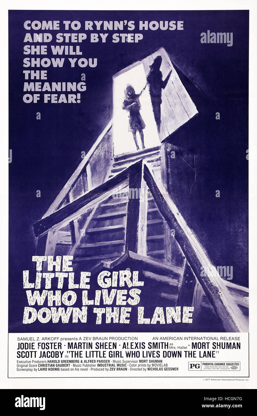 THE LITTLE GIRL WHO LIVES DOWN THE LANE, US poster art, 1976 Stock Photo - Alamy