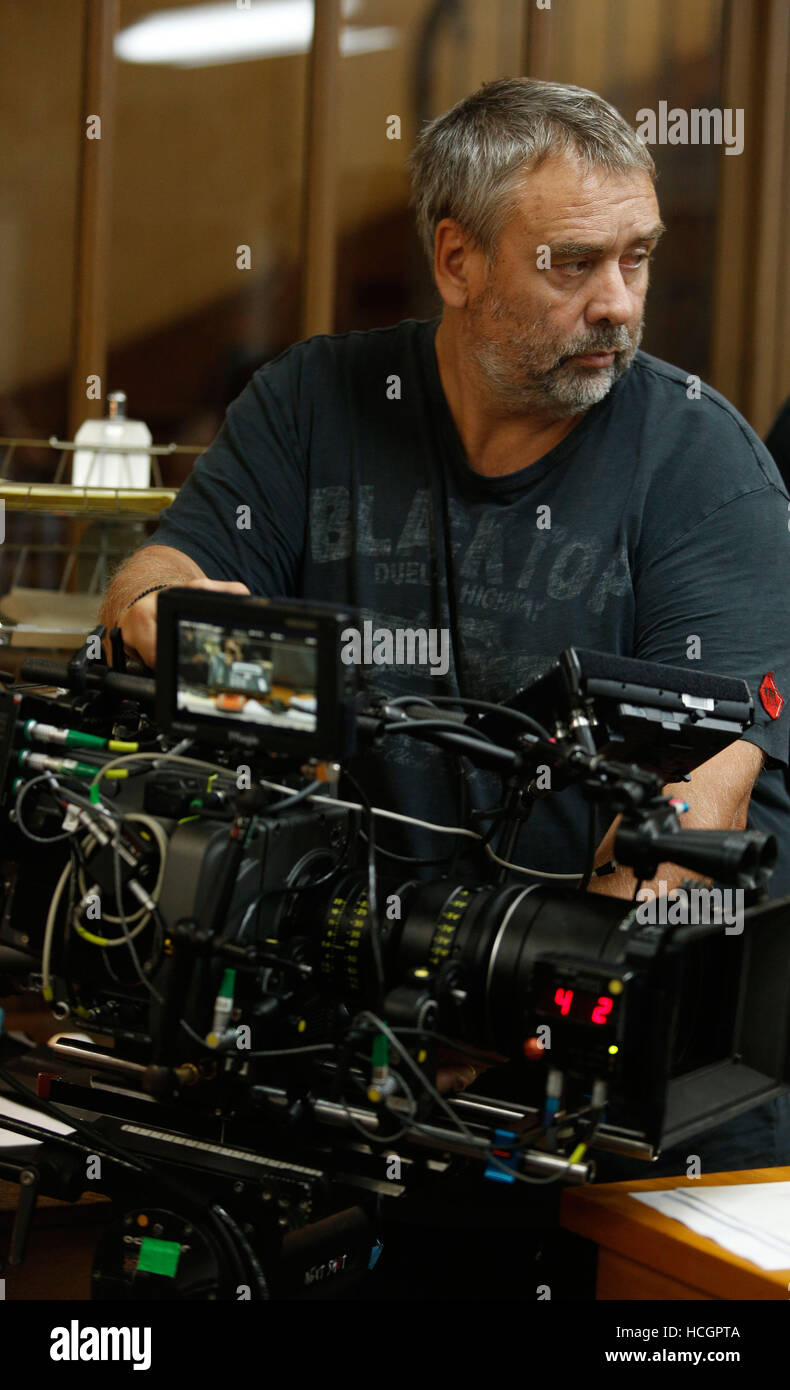 LUCY, director Luc Besson, on set, 2014. ph: Jessica Forde/©Universal ...