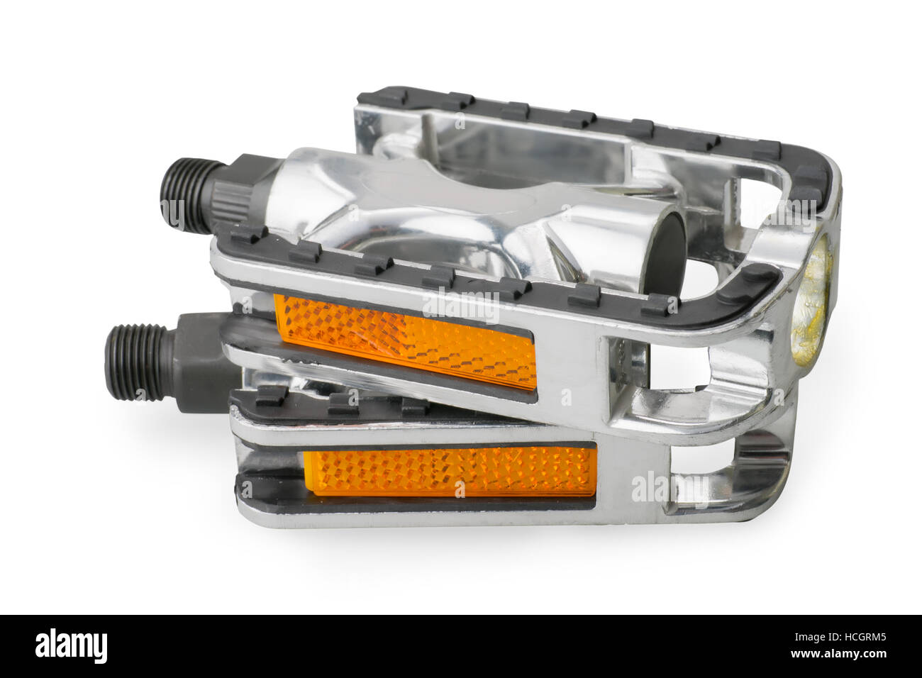 white bicycle pedals