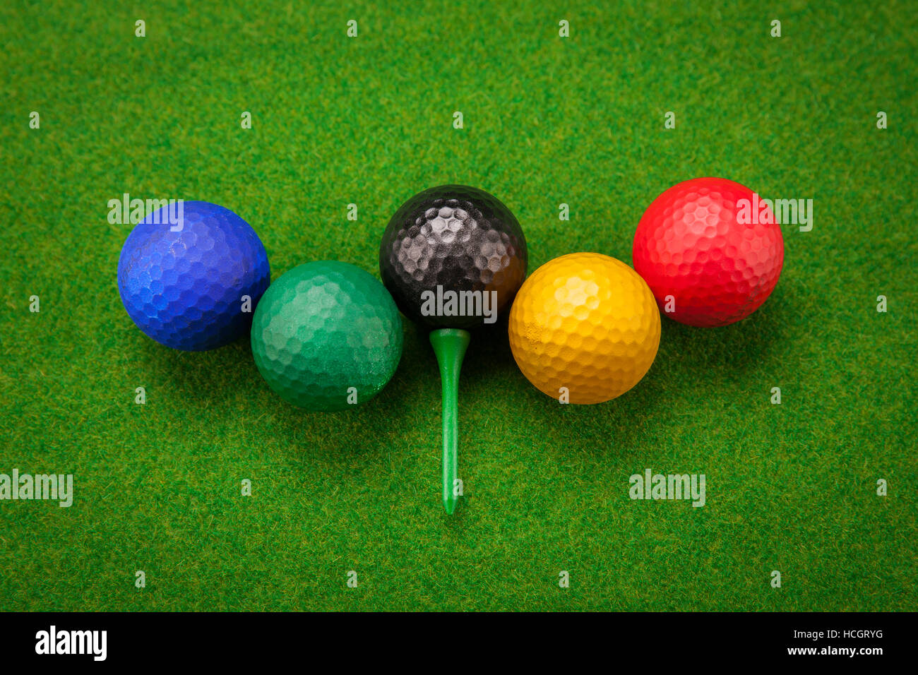 Golfball as cheering tools Stock Photo