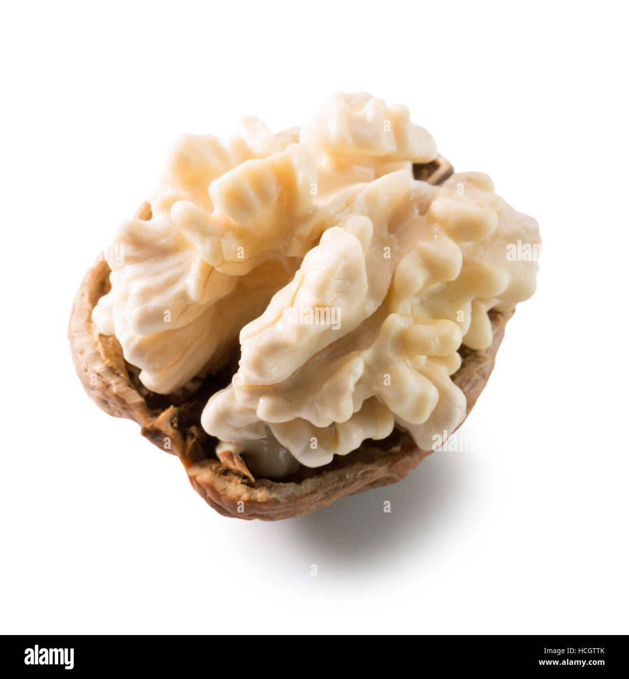 walnut isolated on the white background. Stock Photo