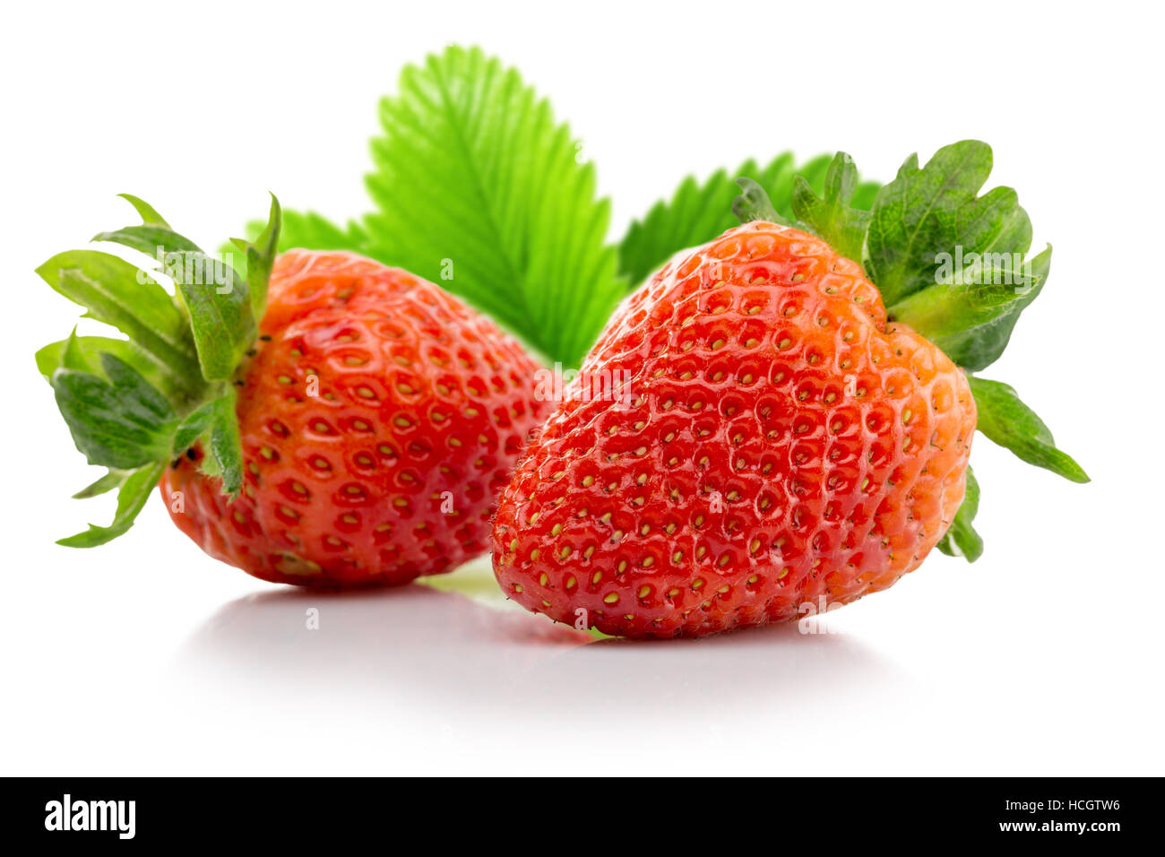 strawberries isolated on the white background Stock Photo - Alamy