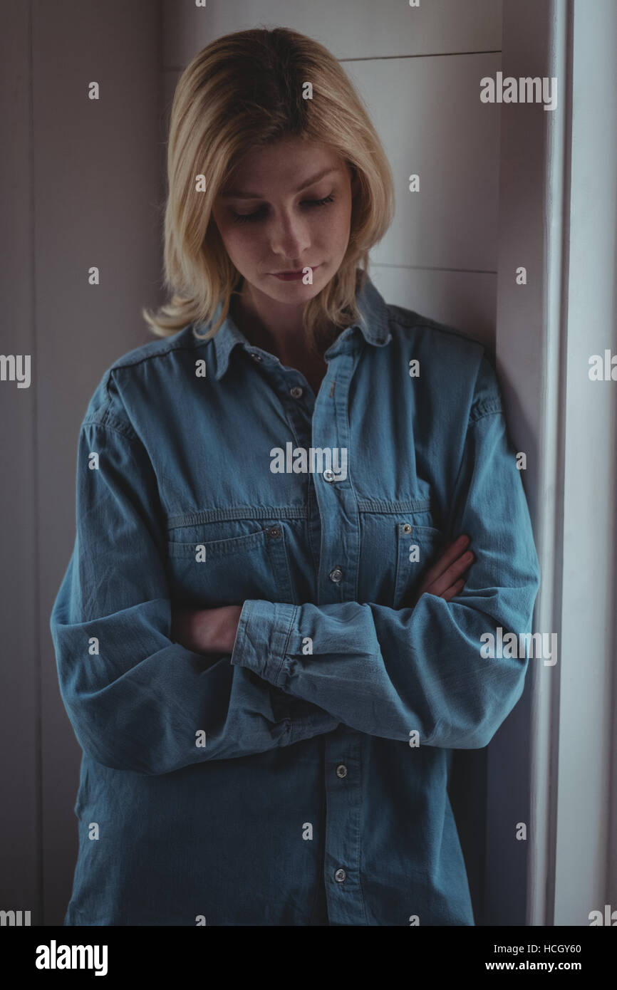 Woman crossed arms hi-res stock photography and images - Alamy