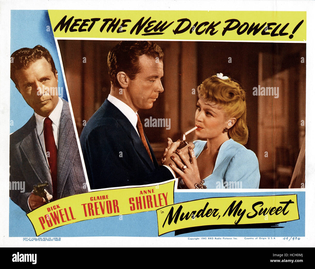MURDER MY SWEET, Dick Powell, Claire Trevor, 1944 Stock Photo - Alamy