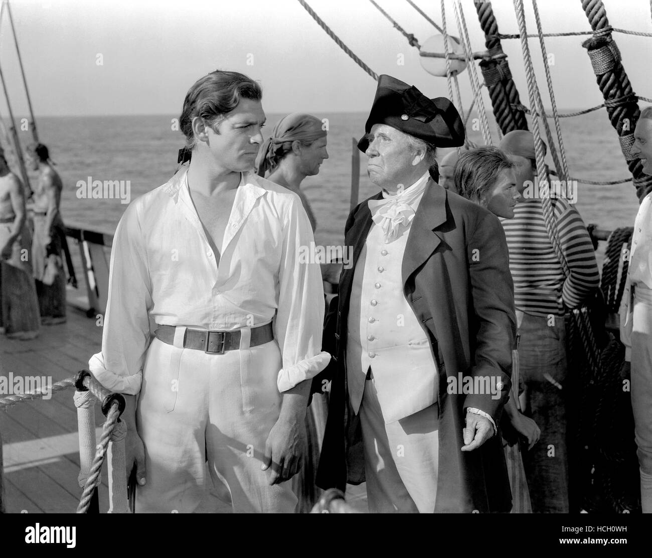 MUTINY ON THE BOUNTY, Clark Gable, Dewitt Jennings, 1935 Stock Photo