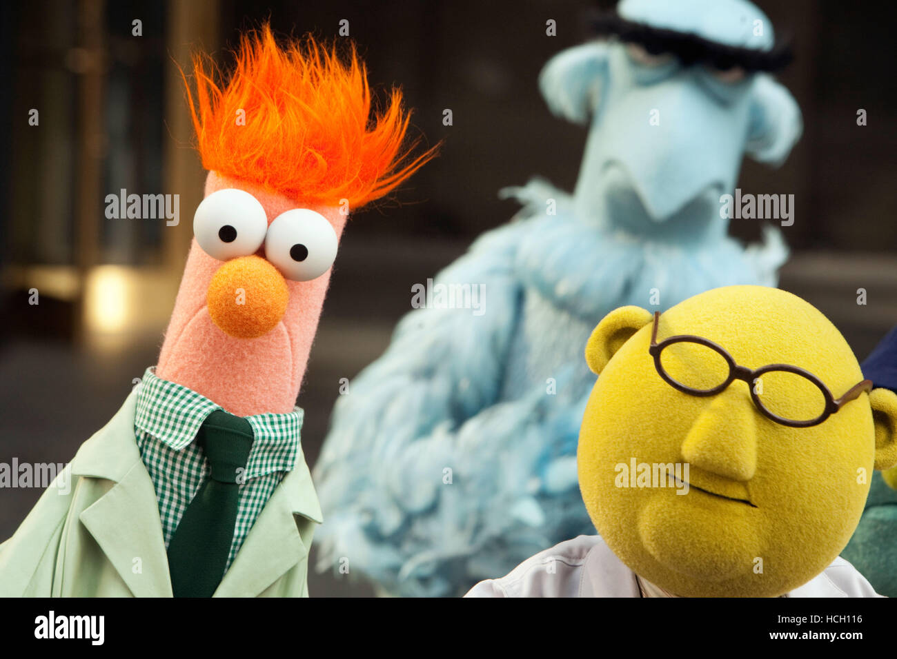 THE MUPPETS, l-r: Beaker, Sam the Eagle, Dr. Bunsen Honeydew, 2011, ph