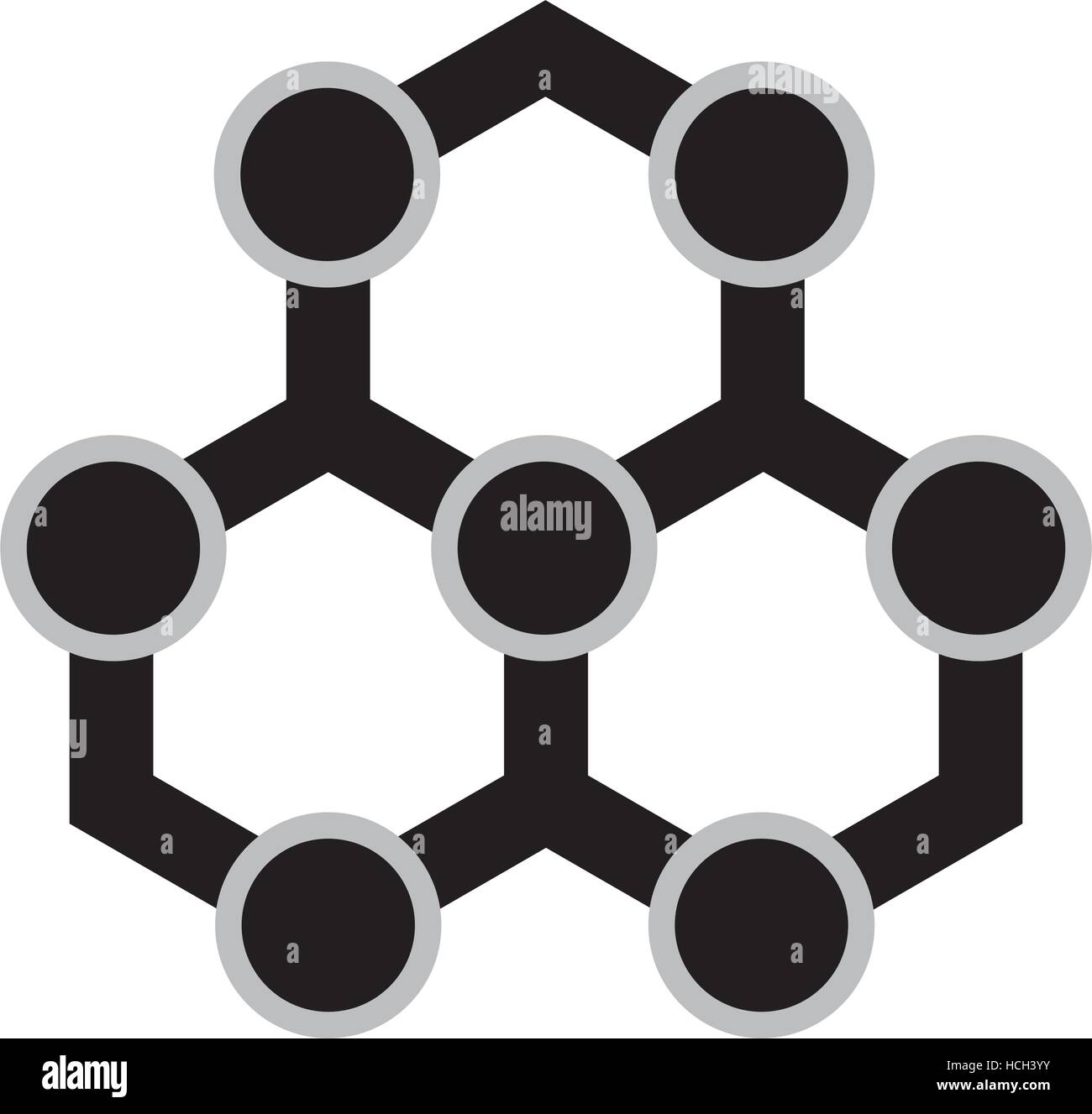 molecule structure isolated icon vector illustration design Stock ...