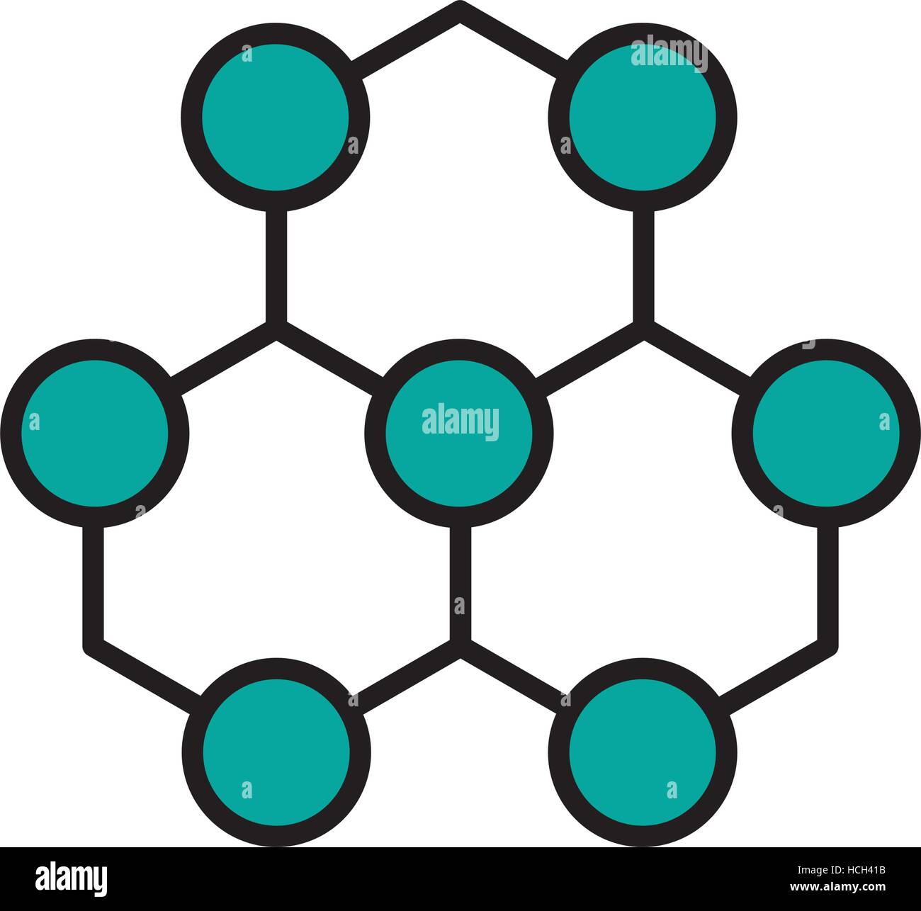 molecule structure isolated icon vector illustration design Stock ...