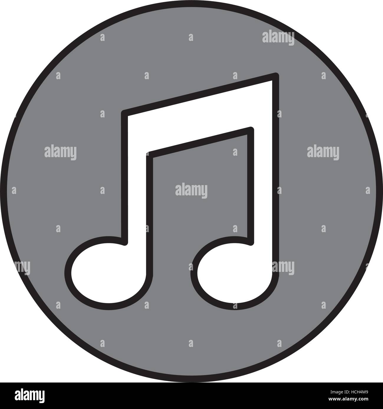 music note isolated icon vector illustration design Stock Vector Image ...