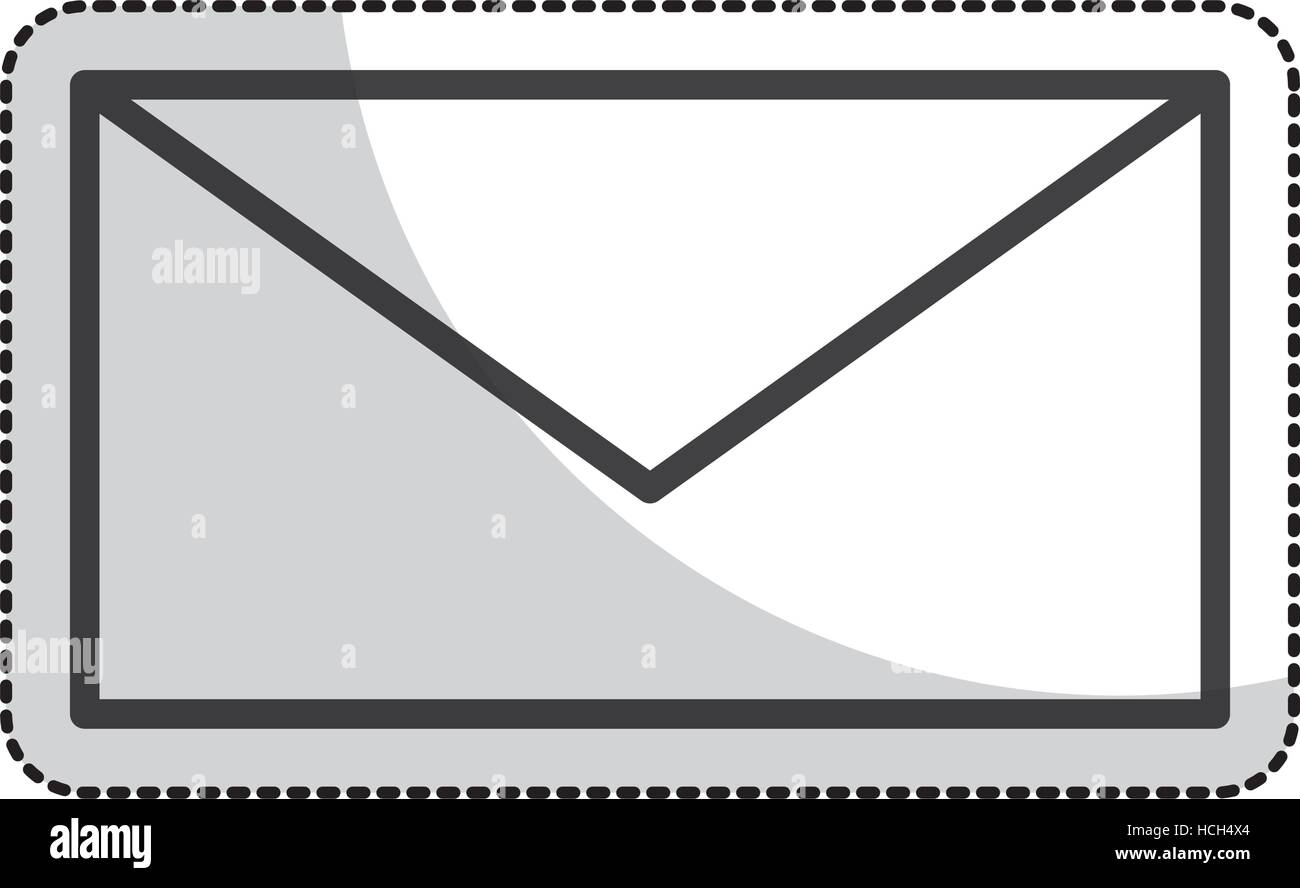 envelope mail flat icon vector illustration design Stock Vector Image ...