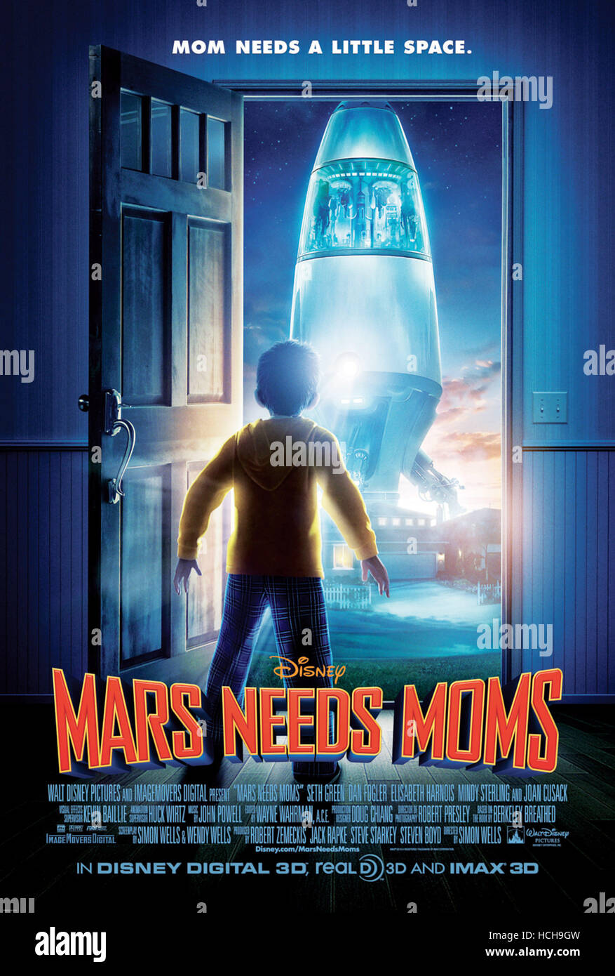 MARS NEEDS MOMS, US poster art, 2011. ©Walt Disney Pictures/Courtesy Everett Collection Stock Photo