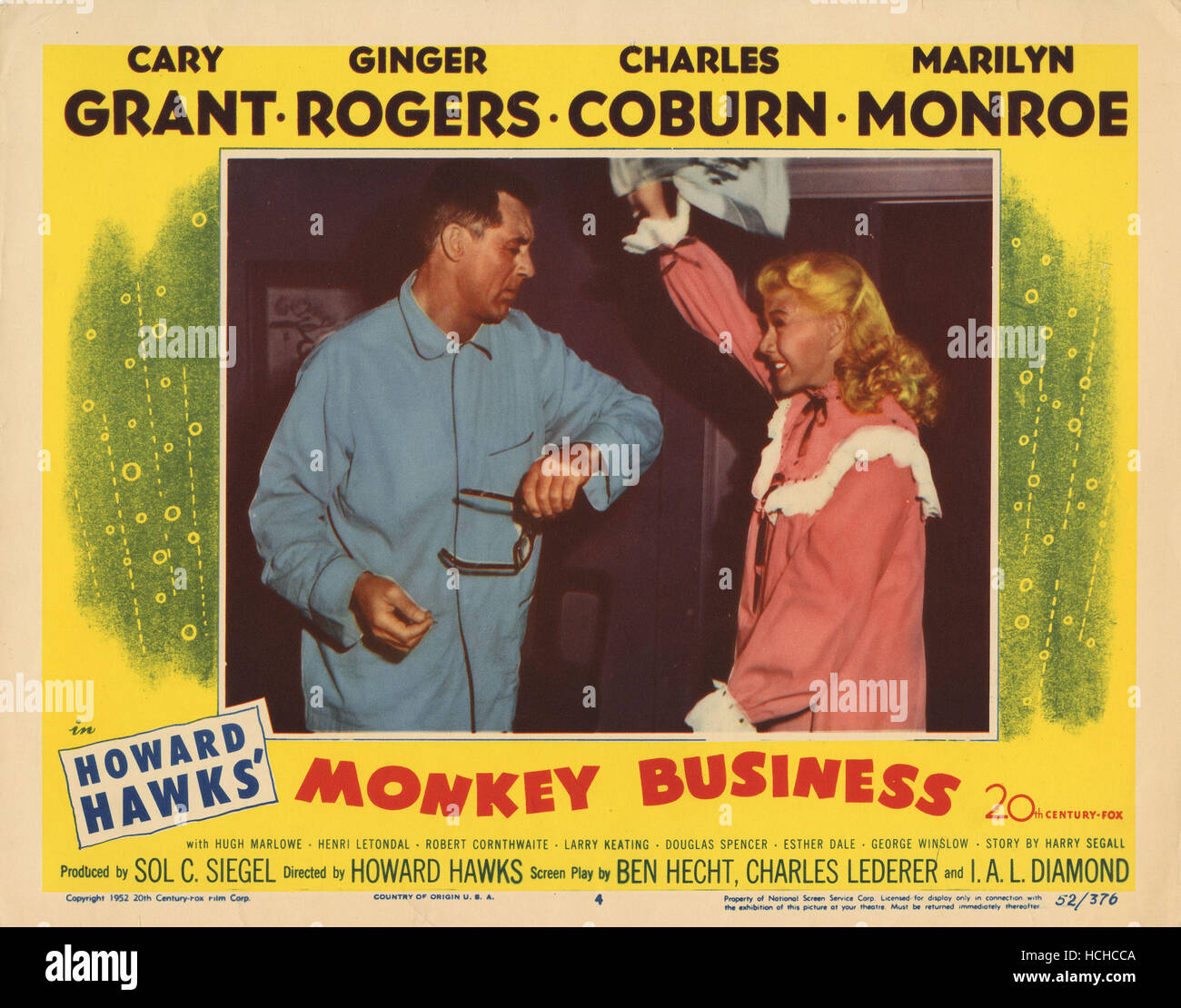 MONKEY BUSINESS, from leftCary Grant, Ginger Rogers, 1952 Stock Photo