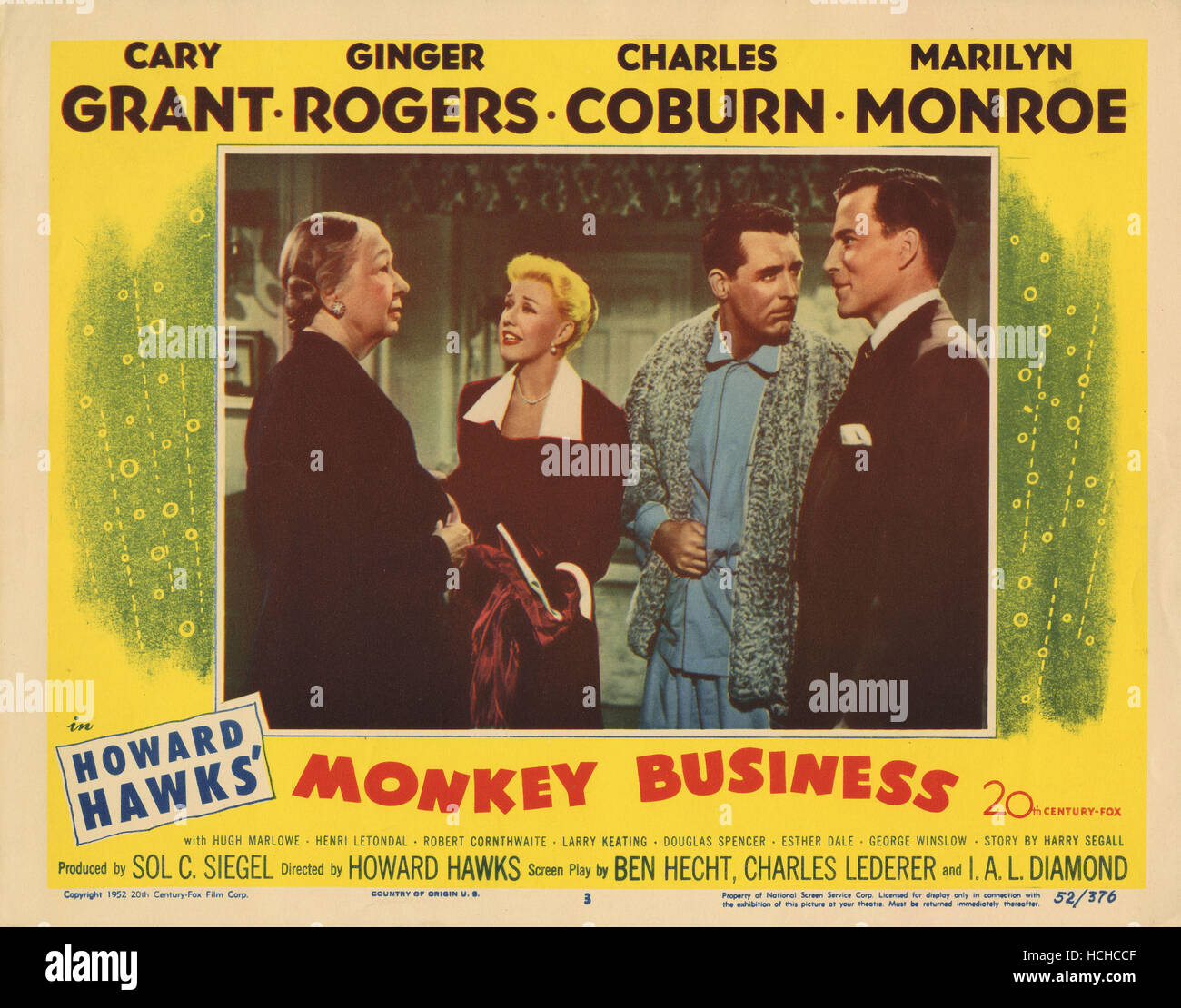 MONKEY BUSINESS, from left Esther Dale, Ginger Rogers, Cary Grant