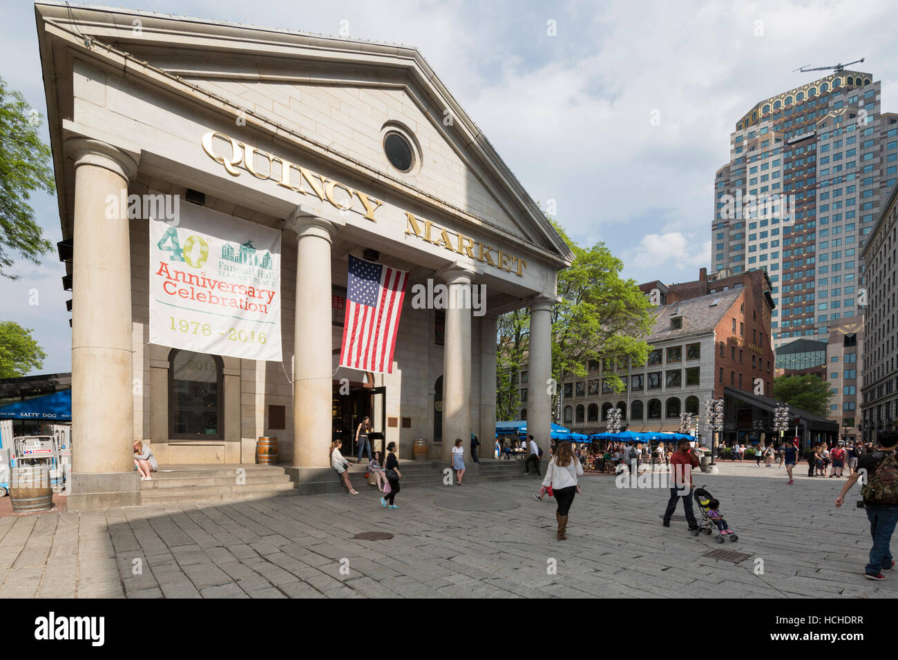 USA, Massachusetts, Boston, Quincy Market Food Hall. Stock Photo
