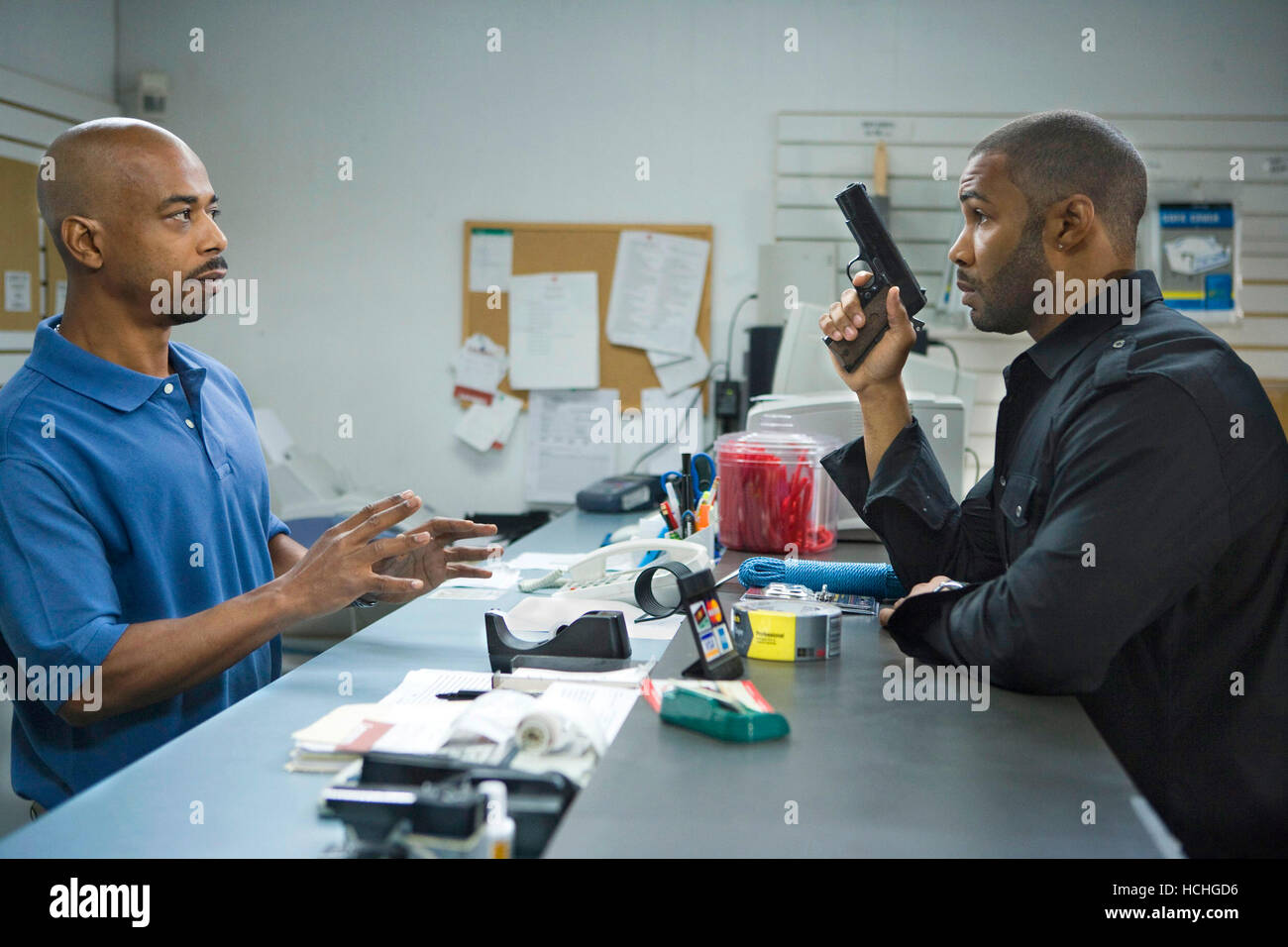 NEXT DAY AIR, Omari Hardwick (right), 2009. Ph: Adam L. Taylor/©Summit  Entertainment/Courtesy Everett Collection Stock Photo - Alamy, image size:1300x956