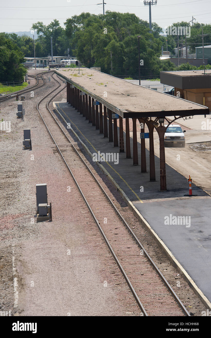 Amtrak Station, Omaha, Douglas County, Nebraska, USA Stock Photo