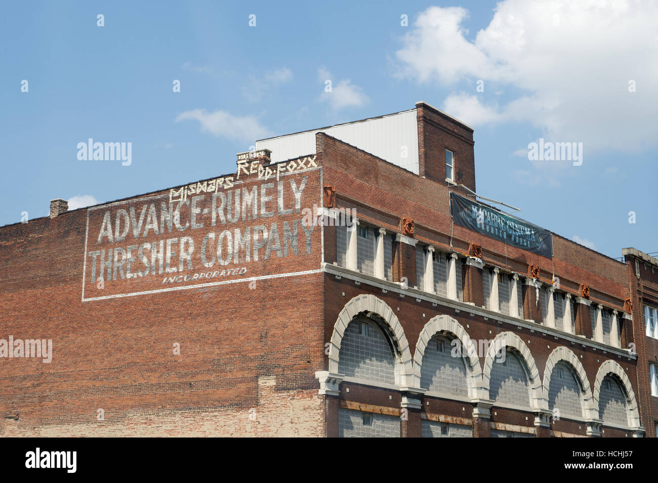 The Macabre Cinema Haunted House on West 12th Street, West Bottoms, Kansas  City, Missouri, USA Stock Photo - Alamy