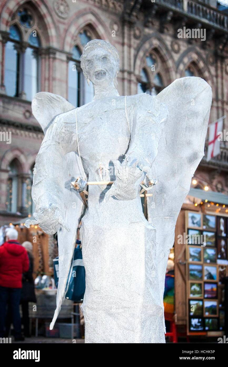 Papier mache, or paper mache, characters, faces and figures at Chester