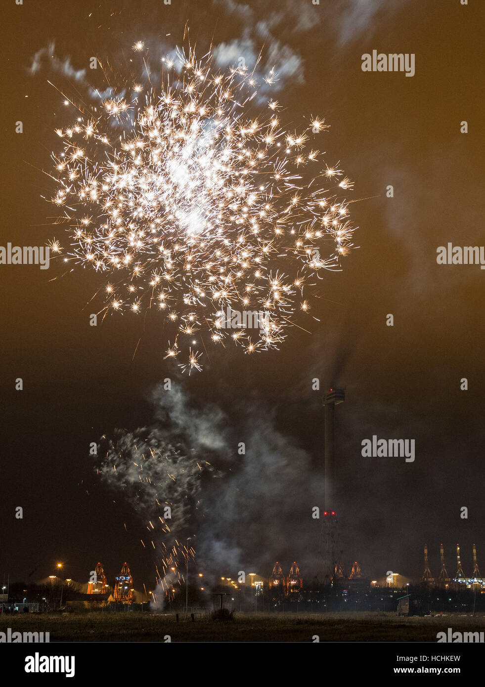 Bremerhaven, Germany. 08th Dec, 2016. The German pyrotechnics company ...