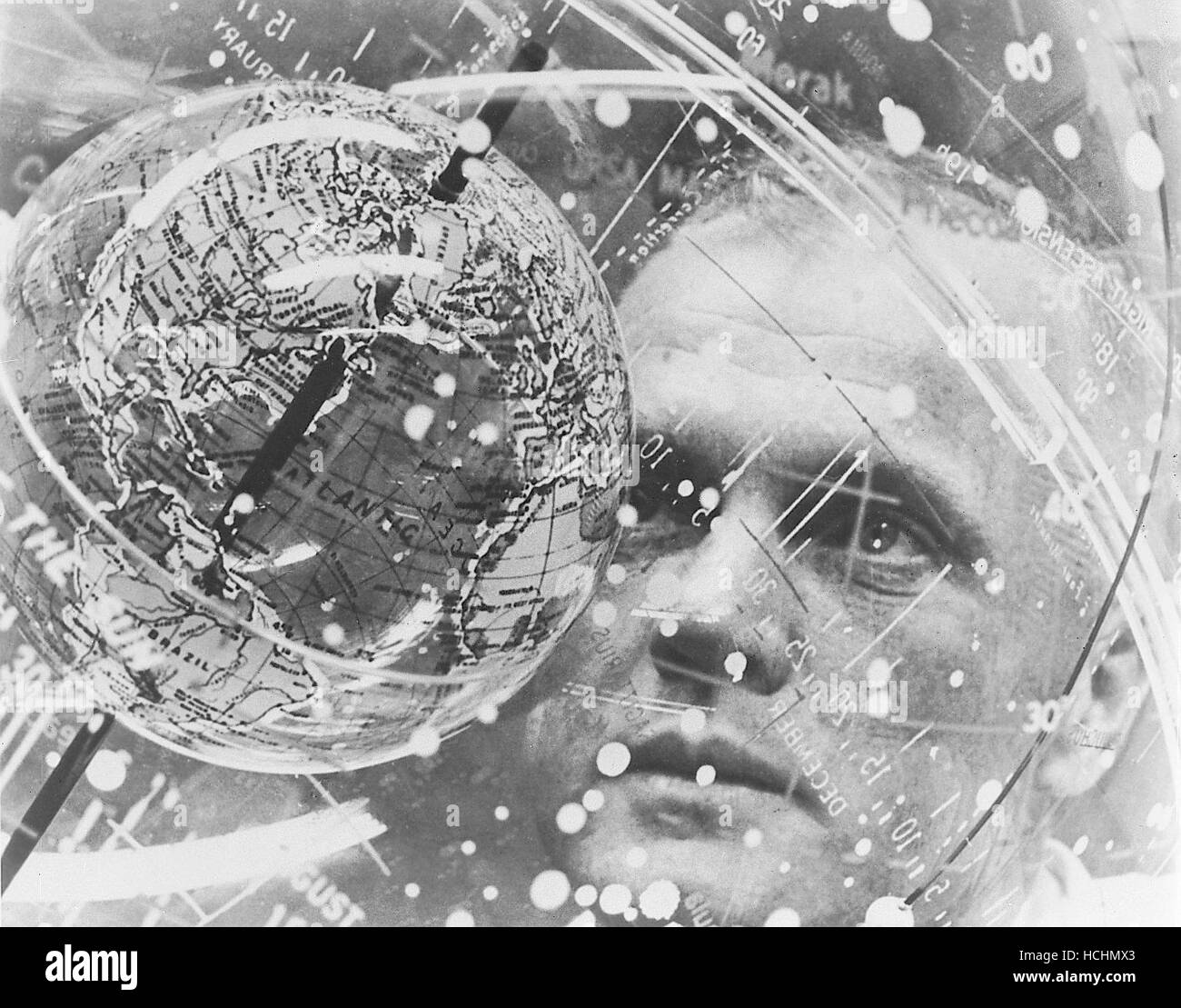 Astronaut John H. Glenn Jr. looks into a Celestial Training Device (globe) during training in the Aeromedical Laboratory at Cape Canaveral, Florida in February, 1962.Credit: NASA via CNP /MediaPunch Stock Photo