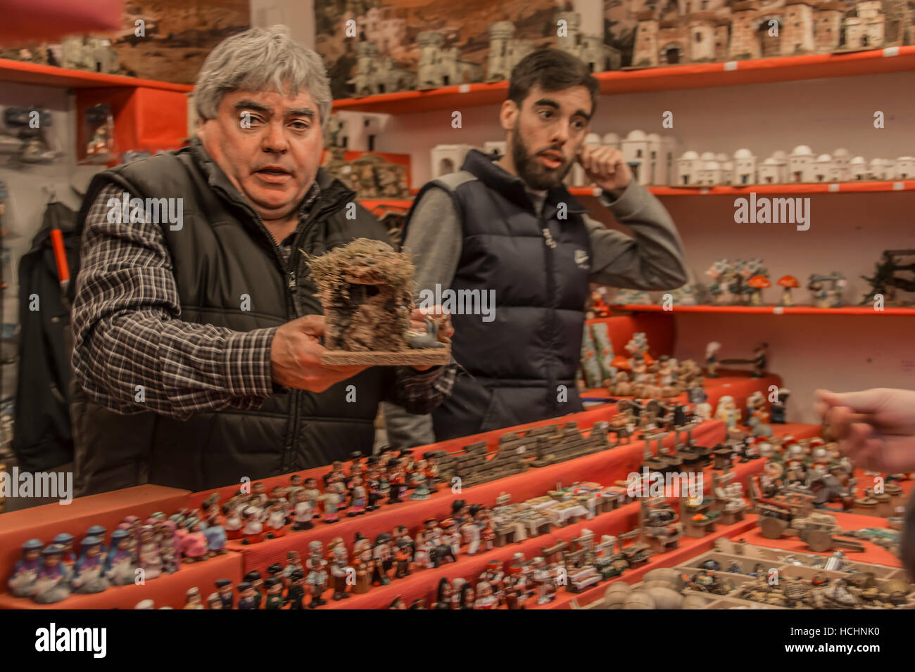 Spain. 8th Dec, 2016. In Spain's streets are starting to sparkle with lights, gifts and festive spirit.  These are the scenes of the birth of the baby Jesus: the typical Christmas cribs. Either traditional, living, innovative, life-size, featuring a wealth of technical details, created by artists… you'll find them in practically every town and village, and you'll see some amazing examples Credit:  Alberto Sibaja Ramírez/Alamy Live News Stock Photo