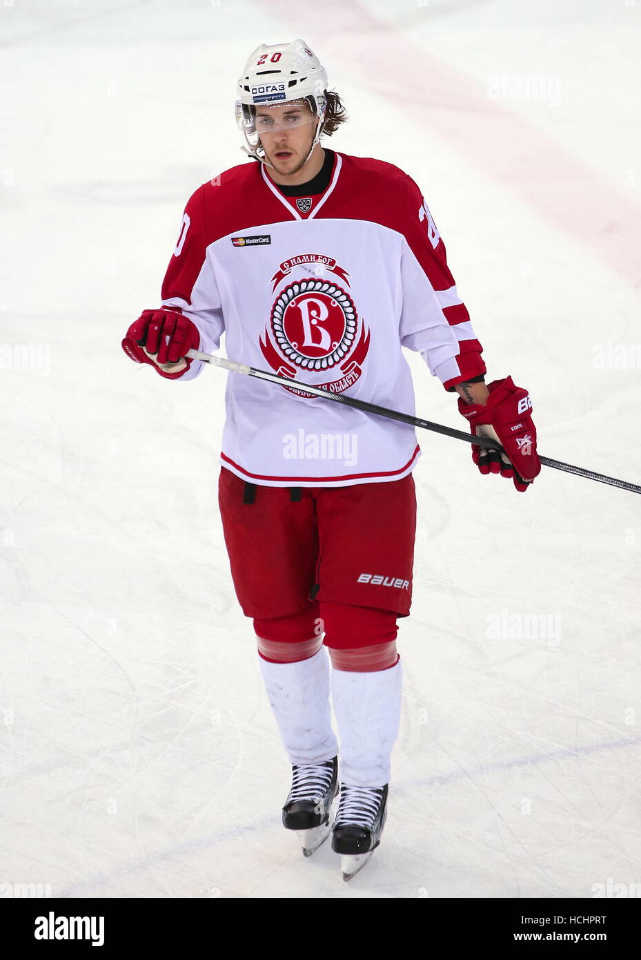 Moscow Russia 8th Dec 2016 Vityaz Moscow Region S Mario Kempe During The 2016 2017 Khl Regular Season Ice Hockey Match Cska Moscow At Cska Ice Palace Cska Moscow Won The Game 5 2 C