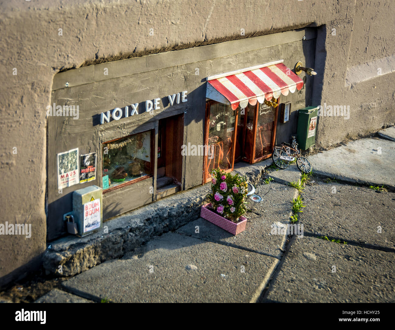 Malmo Sweden 9th December 2016 The Art Group Anonymouse Has Delighted The People Of Malmo With Their Mini Versions Of A Bakery And A Restaurant Intended For Mice And Placed At A