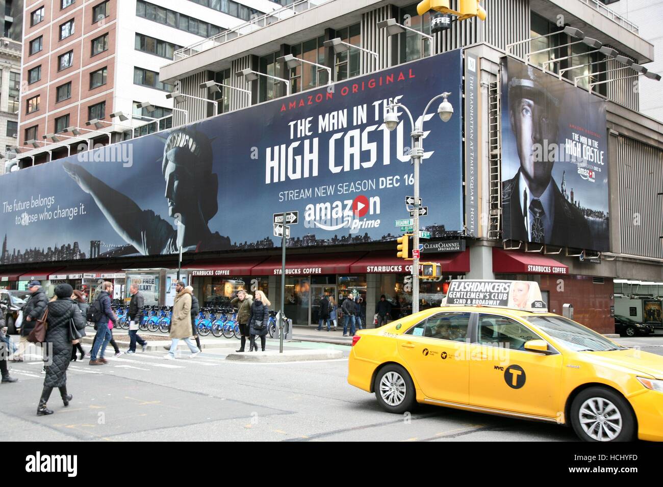 Controversial Amazon Billboard, New York, NY USA Stock Photo - Alamy