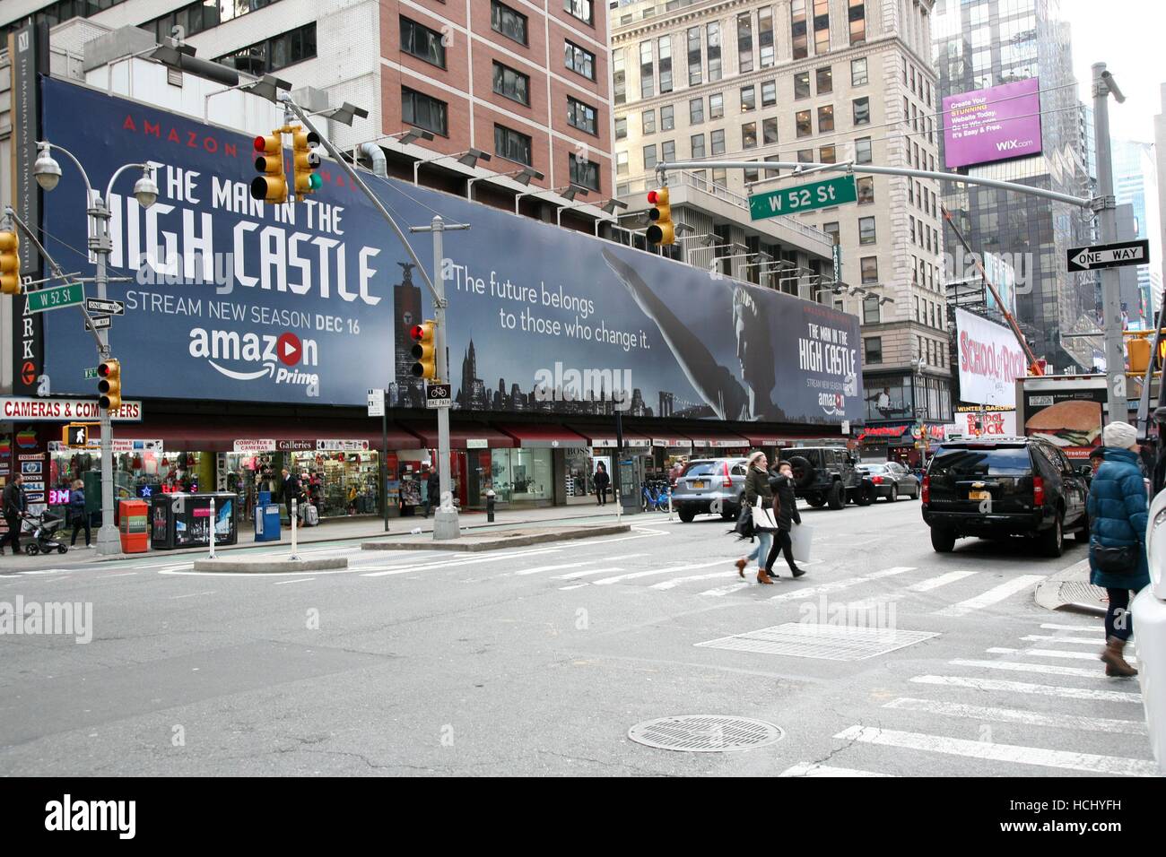 Controversial Amazon Billboard, New York, NY USA Stock Photo - Alamy