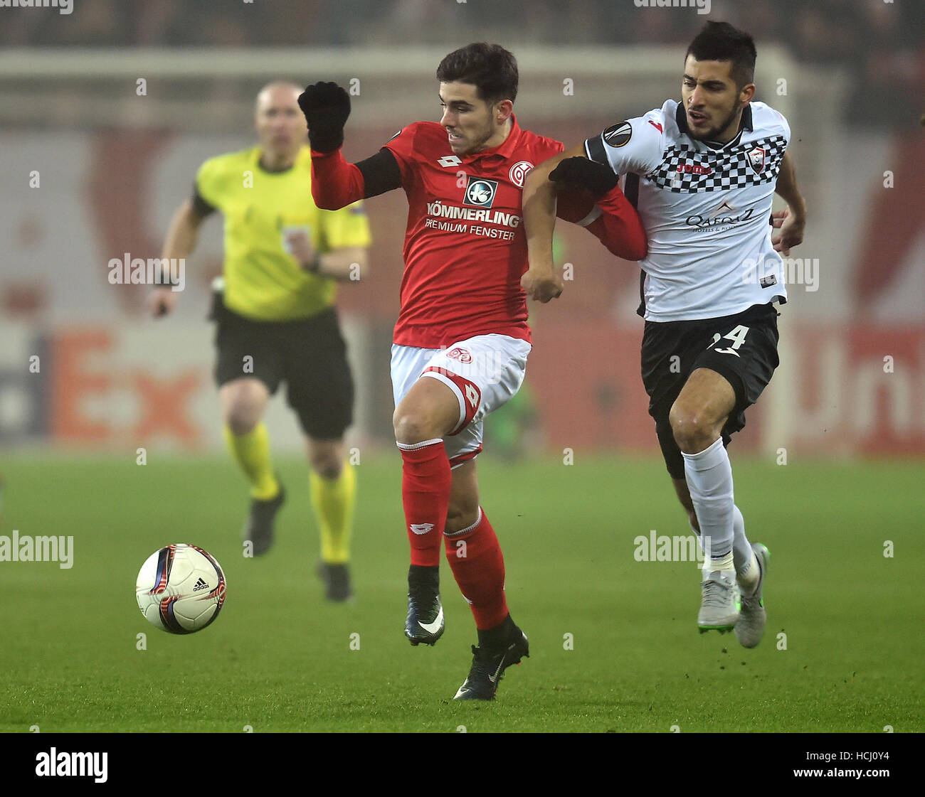 08.12.2016. Mainz, Germany. Europa League football, group stages. Mainz ...
