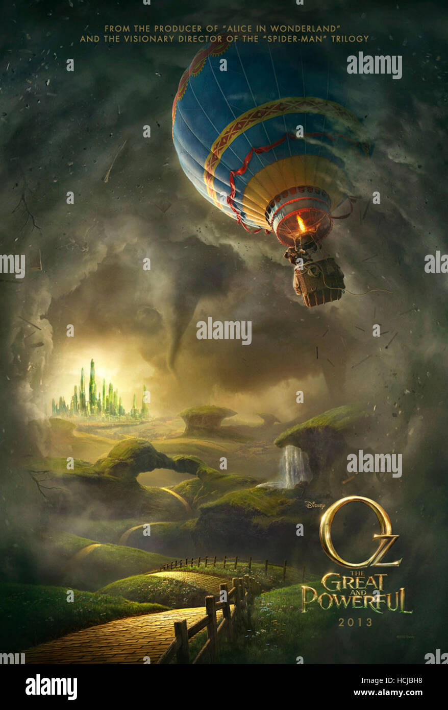 OZ THE GREAT AND POWERFUL, advance poster art, 2013. ©Walt Disney Pictures/Courtesy Everett Collection Stock Photo