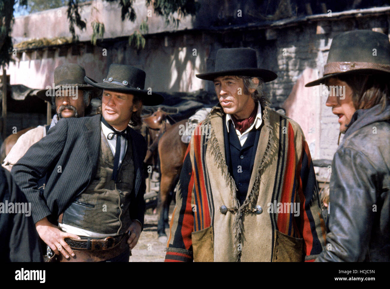 PAT GARRETT AND BILLY THE KID, center, from left Kris Kristofferson