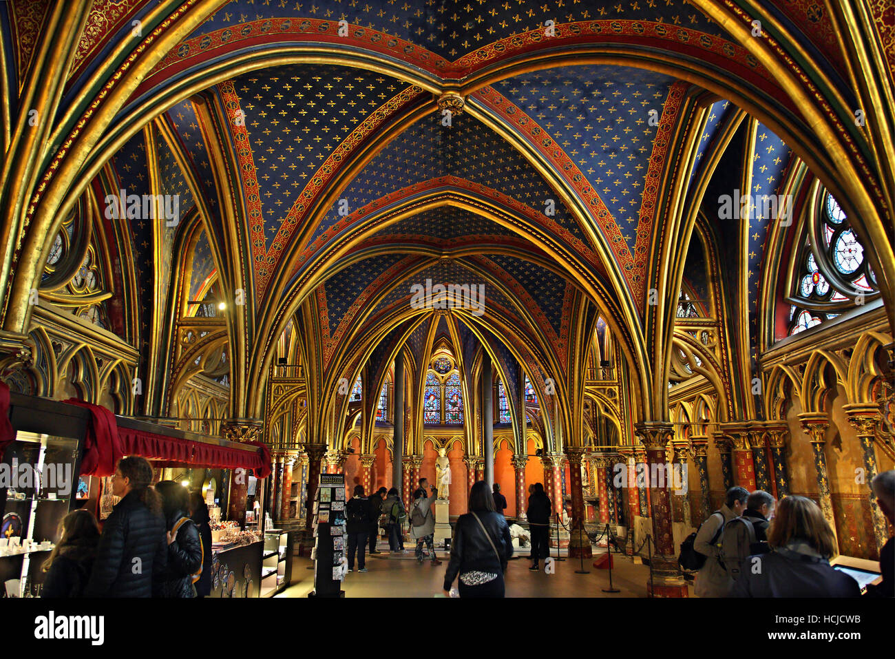 The Lower chapel of SainteChapelle on Île de la Cité, Paris, France Stock Photo Alamy