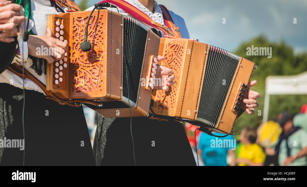 Traditional Accordion Player High Resolution Stock Photography and