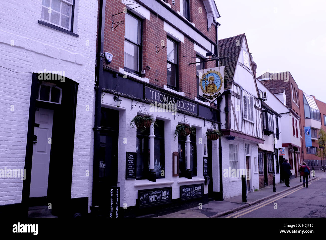 the thomas becket pub in best lane in the city of canterbury kent