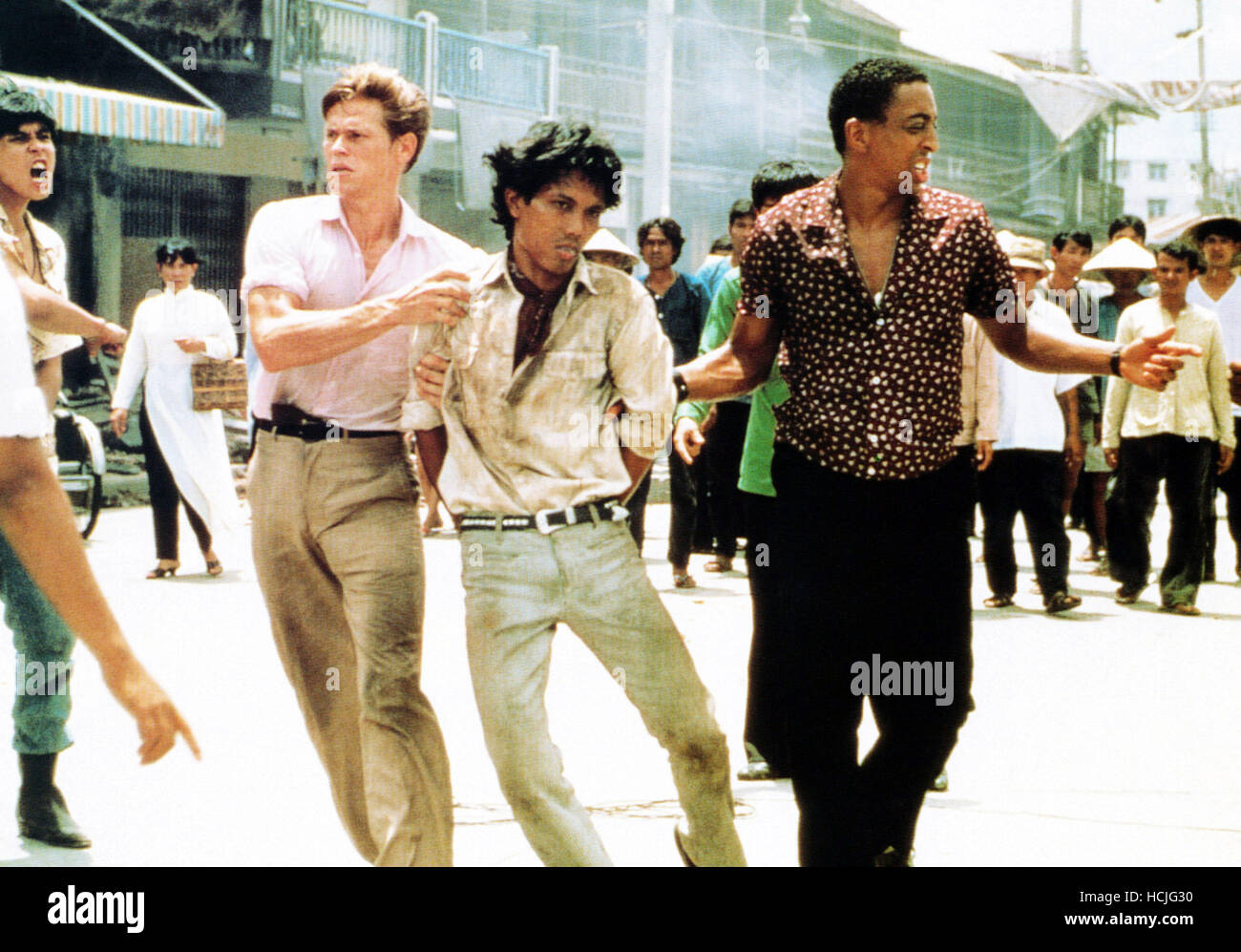 OFF LIMITS, Willem Dafoe (pink shirt), Gregory Hines (print shirt