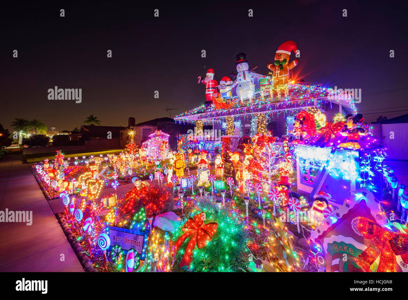 Los Angeles Dec 5 Beautiful Christmas Decoration Of American