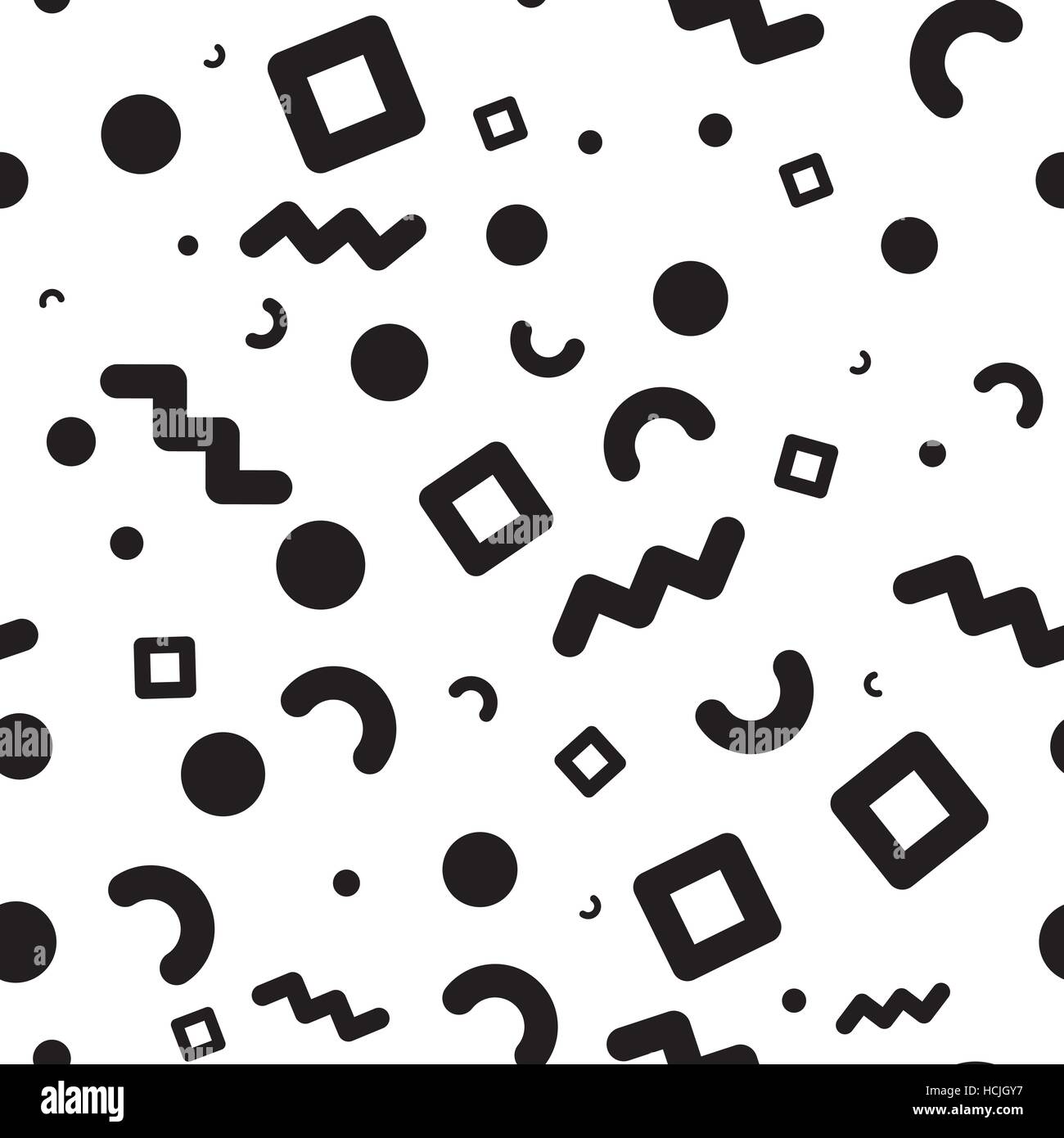 Black background white geometric shapes Stock Vector Images - Alamy
