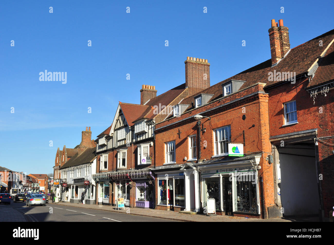 Old buildings, Bancroft, Hitchin, Hertfordshire, England, UK Stock