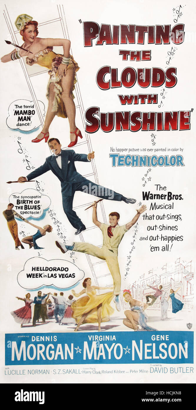 PAINTING THE CLOUDS WITH SUNSHINE, US poster art, from left Virginia