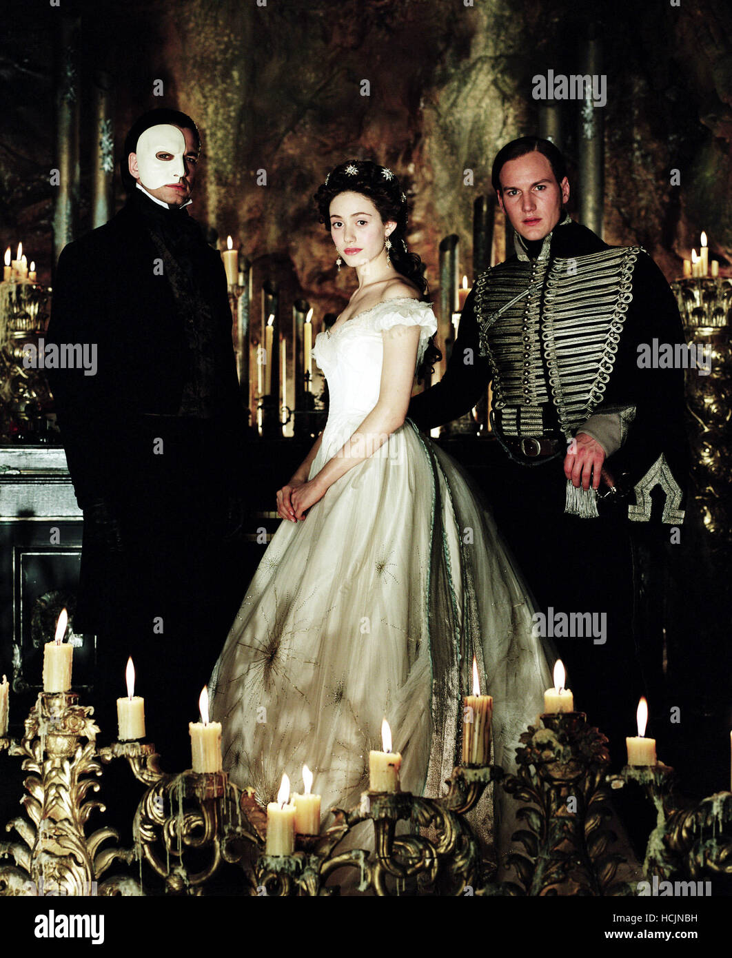 THE PHANTOM OF THE OPERA, Gerard Butler, Emmy Rossum, Patrick Wilson, 2004, (c) Warner Brothers/courtesy Everett Collection Stock Photo