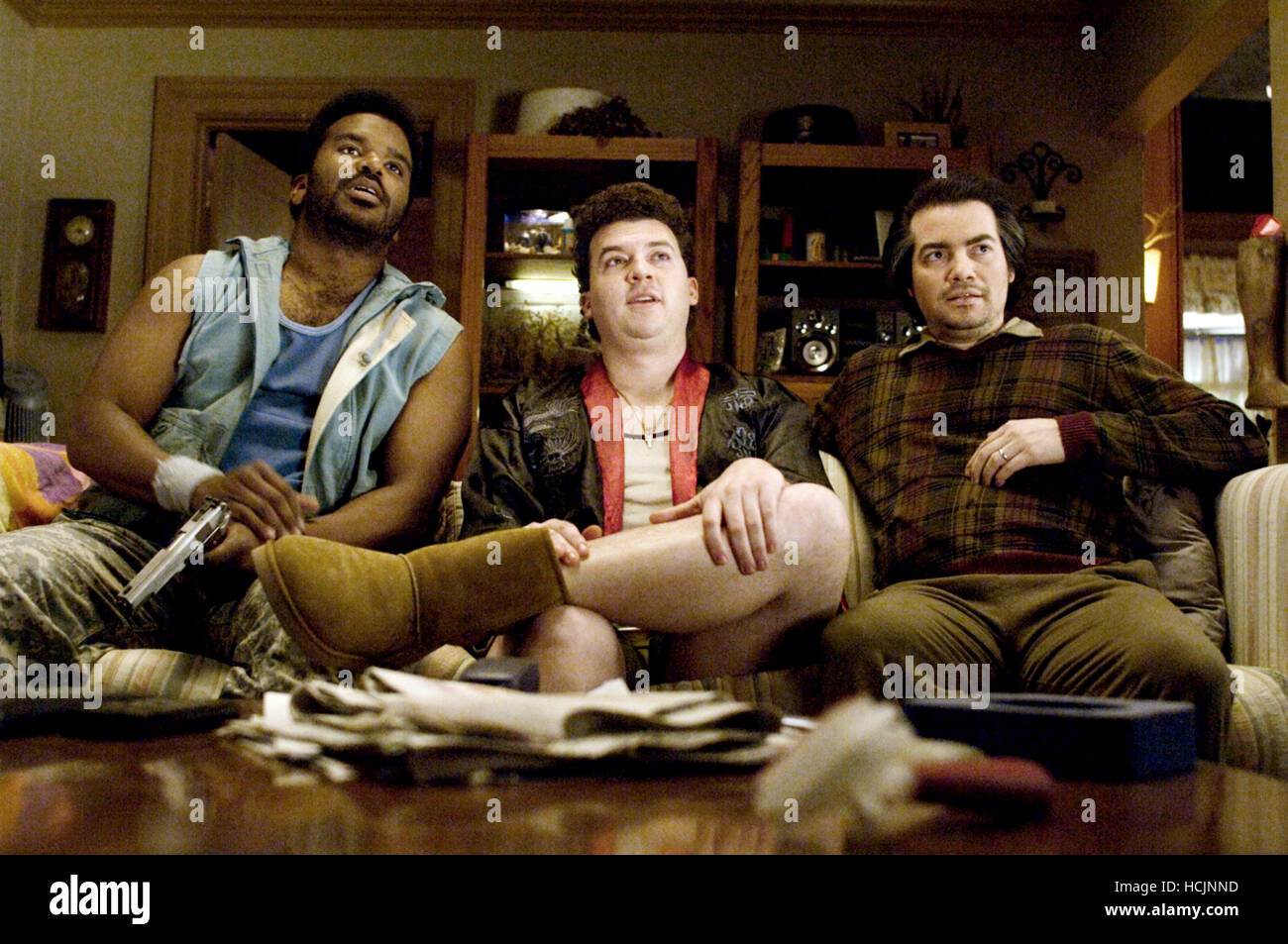 PINEAPPLE EXPRESS, from left Craig Robinson, Danny McBride, Kevin