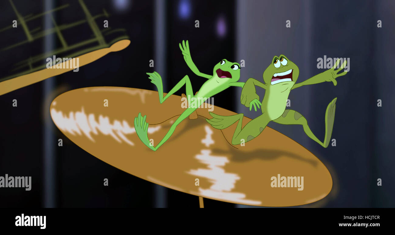 THE PRINCESS AND THE FROG, from left: Princess Tiana (voice: Anika Noni  Rose), Prince Naveen (voice: Bruno Campos), 2009. ©Walt Stock Photo - Alamy