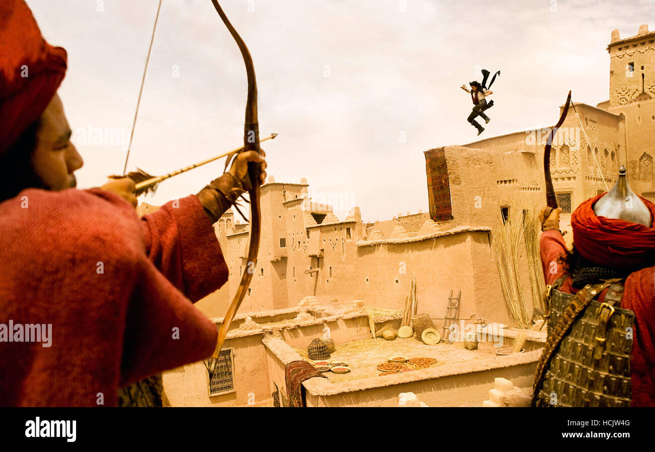 PRINCE OF PERSIA: THE SANDS OF TIME, Jake Gyllenhaal (jumping), 2010. Ph: Andrew Cooper/ ©Walt Disney Studios Motion Stock Photo