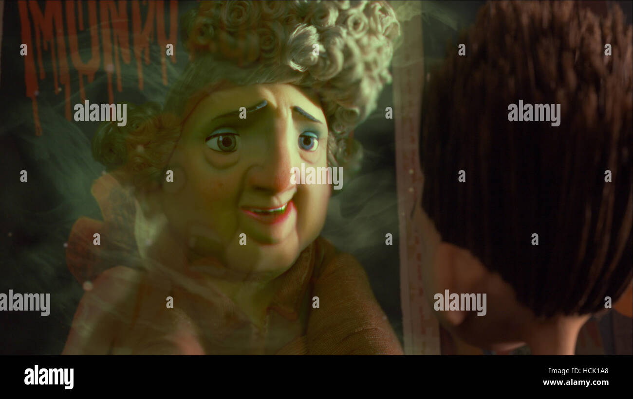 PARANORMAN, from left: Grandma (voice: Elaine Stritch), Norman (center ...