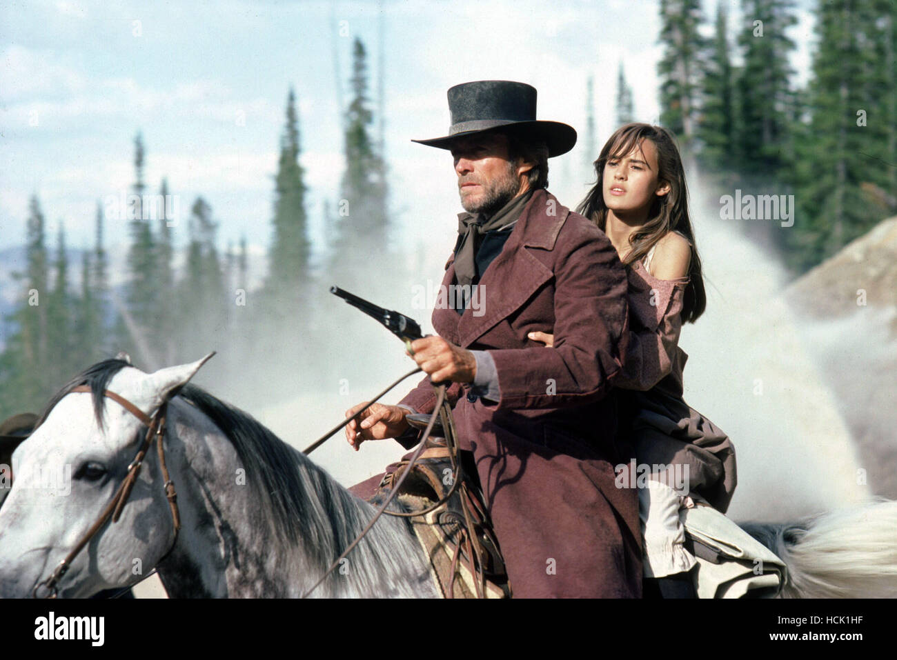 PALE RIDER, Clint Eastwood, Sydney Penny, 1985. ©Warner Bros./Courtesy Everett Collection Stock Photo