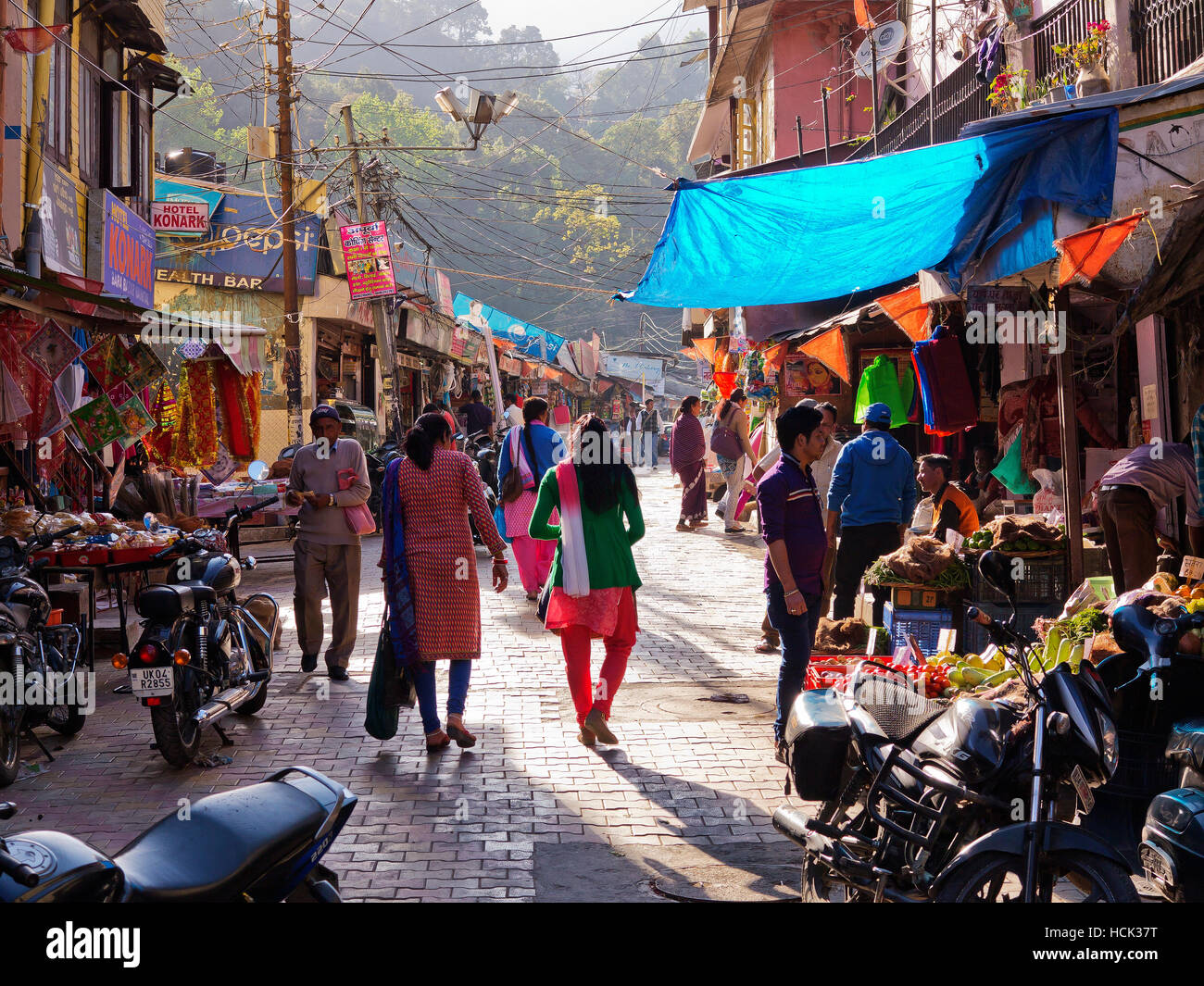 Bara Bazaar at Naini Tal, Malital area, Uttarakhand, India Stock Photo