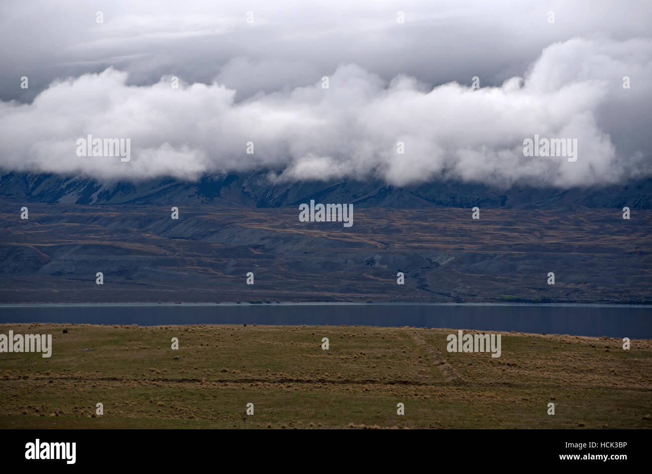 Lake Pukaki, New Zealand Stock Photo