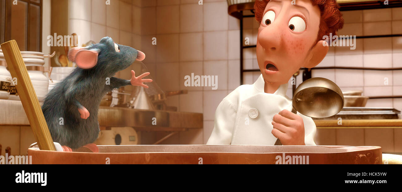 RATATOUILLE, Remy (voice Patton Oswalt), Linguini (voice Lou Romano