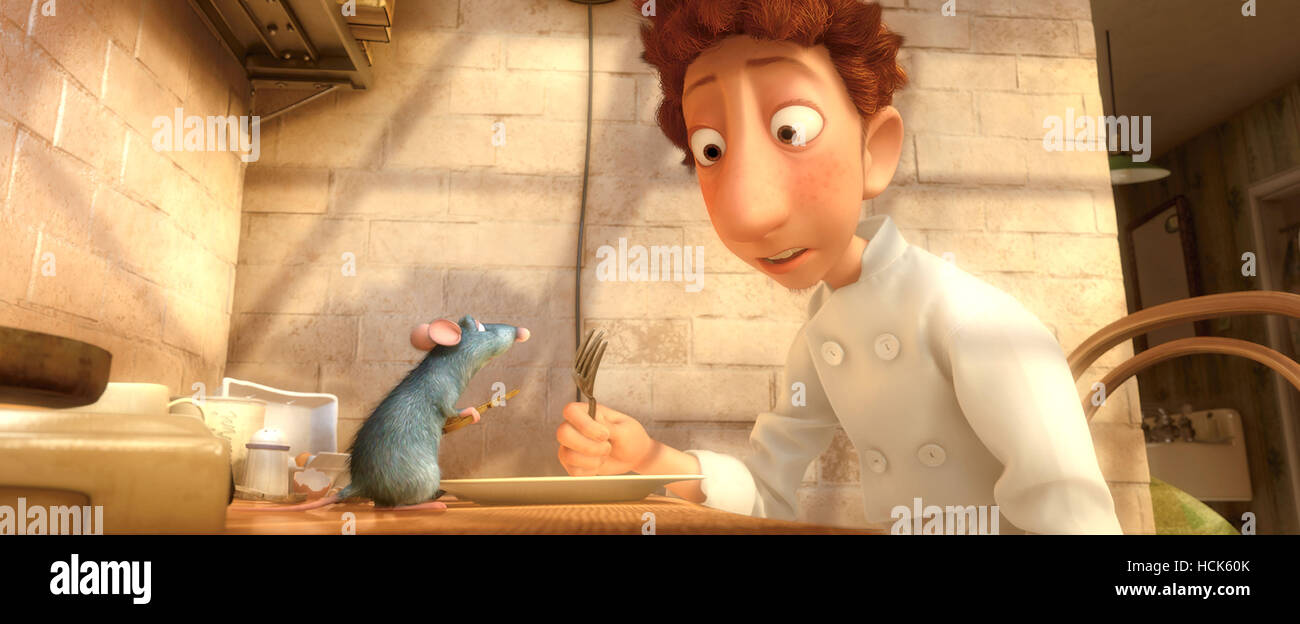 RATATOUILLE, Remy (voice Patton Oswalt), Linguini (voice Lou Romano